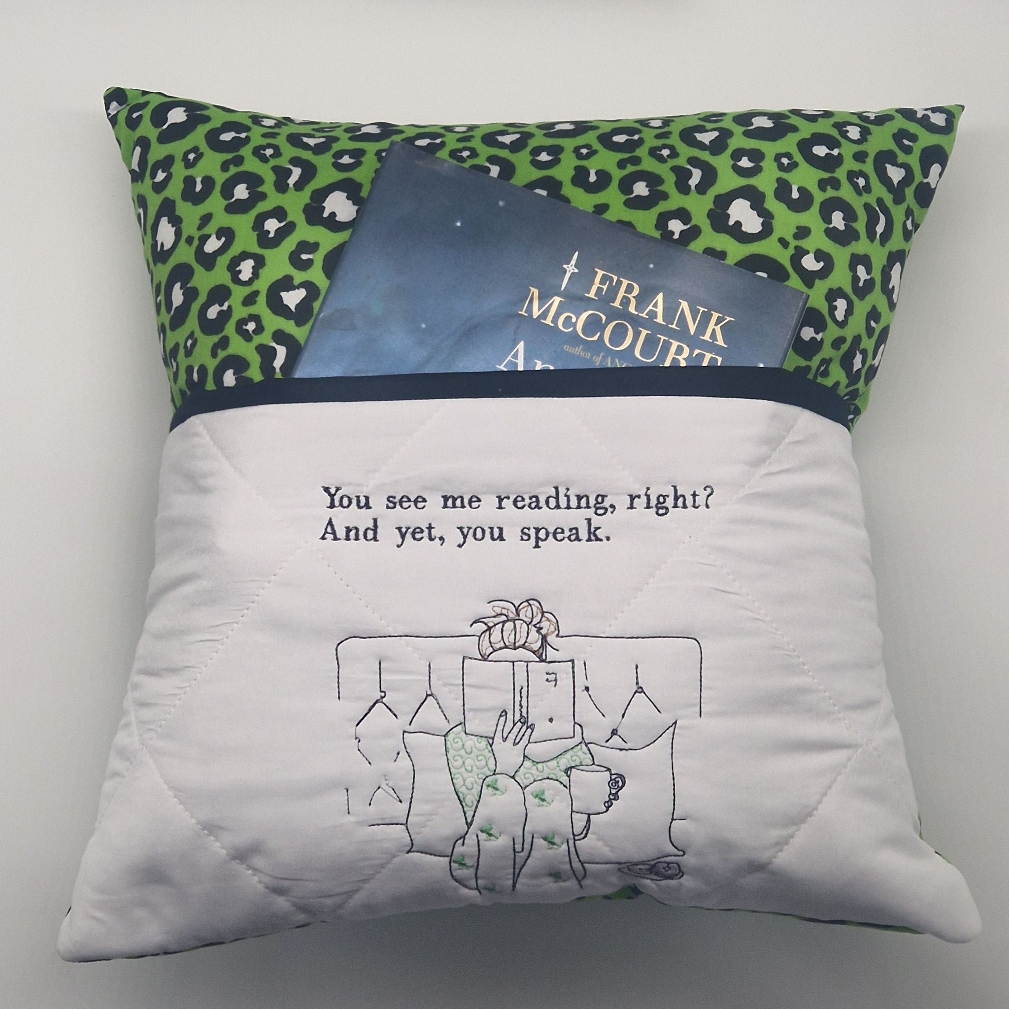 Reading Cushion - You See Me Reading And Yet You Speak