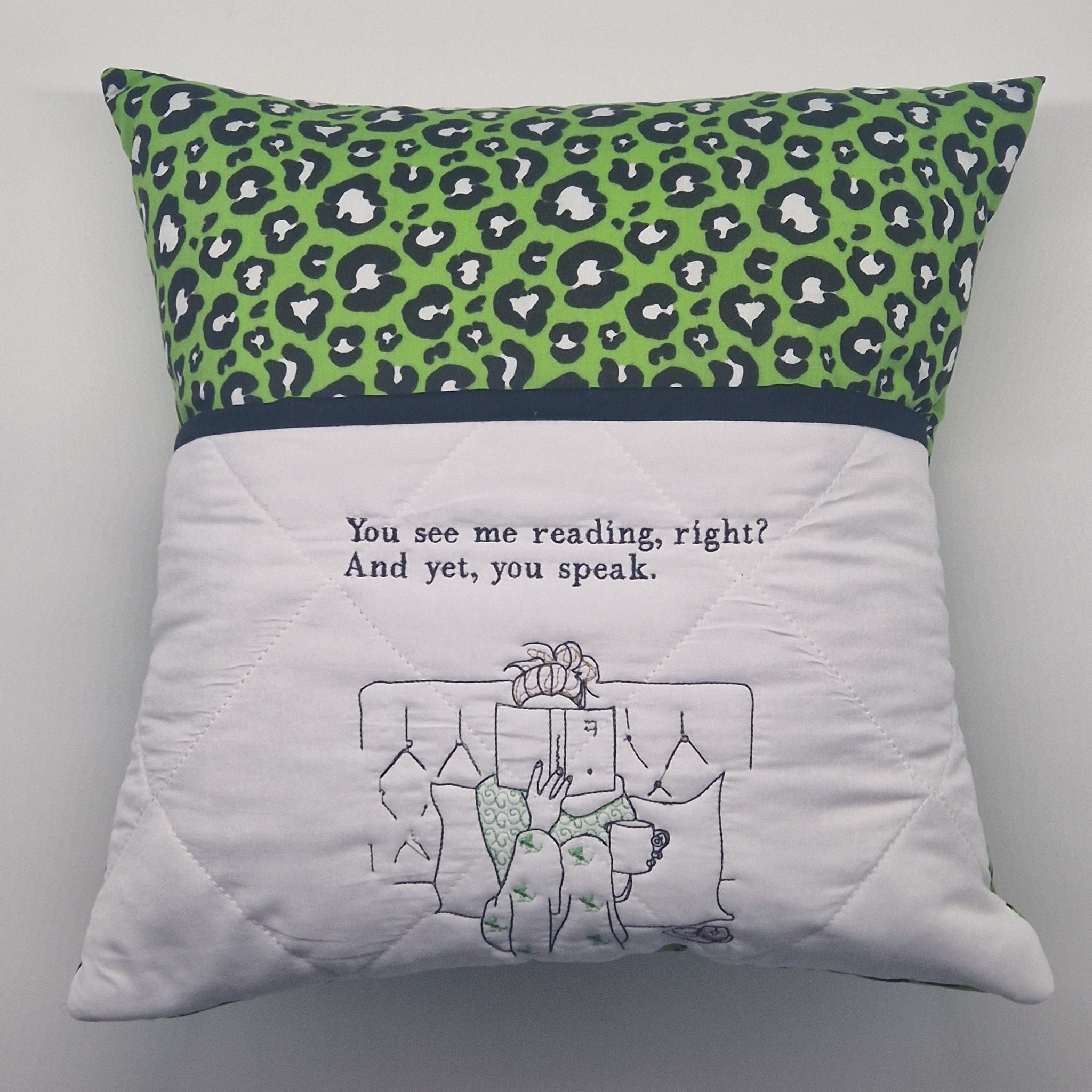 Reading Cushion - You See Me Reading And Yet You Speak