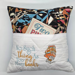 Reading Cushion - Too Many Books III