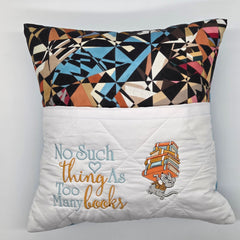 Reading Cushion - Too Many Books III
