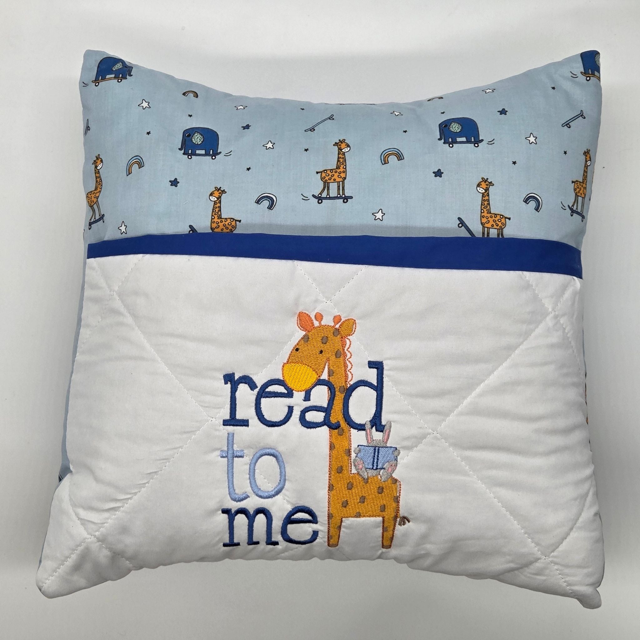 Book Cushion - Read To Me With Giraffe II