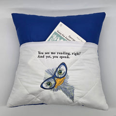 Reading Cushion - You See Me Reading And Yet You Speak IV