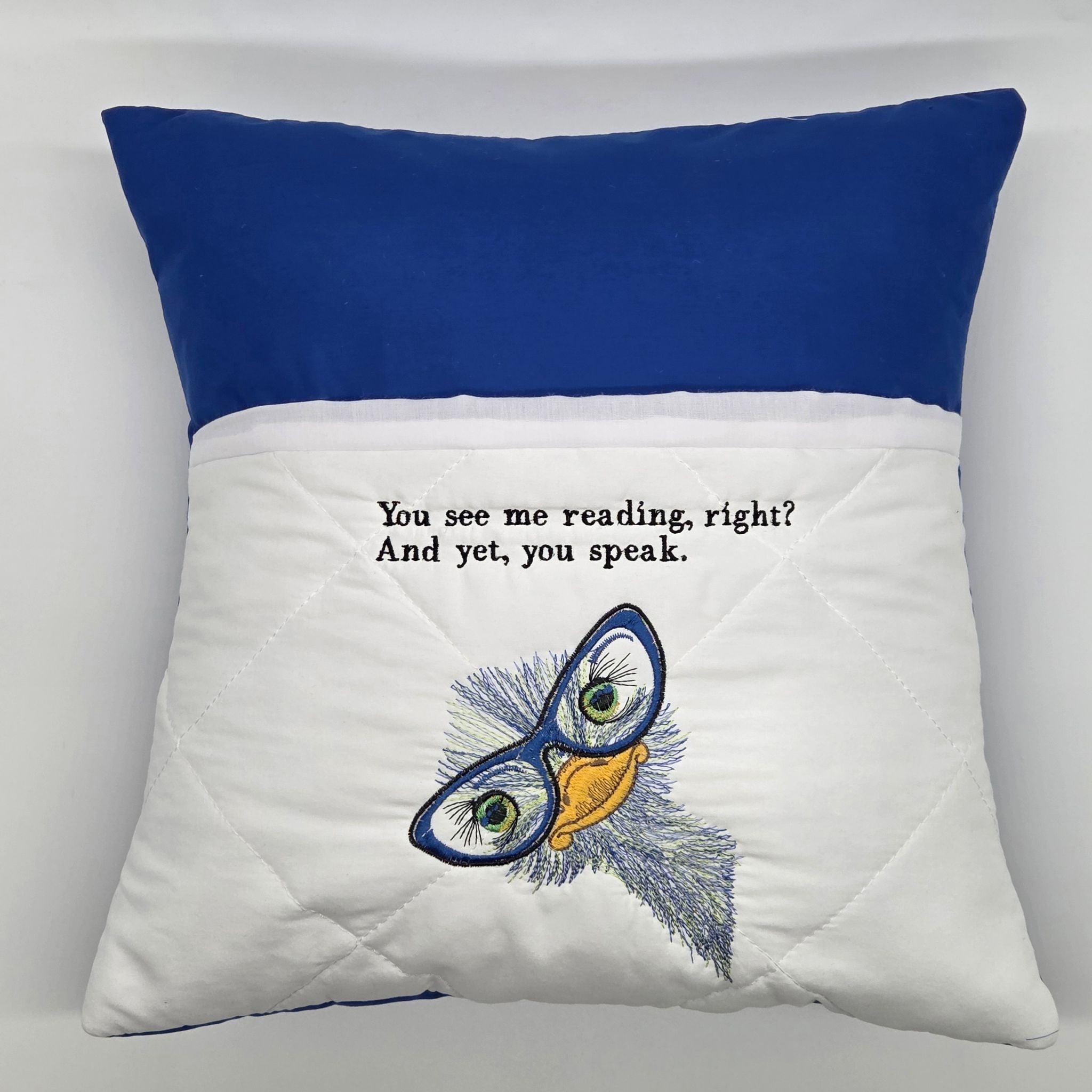 Reading Cushion - You See Me Reading And Yet You Speak IV