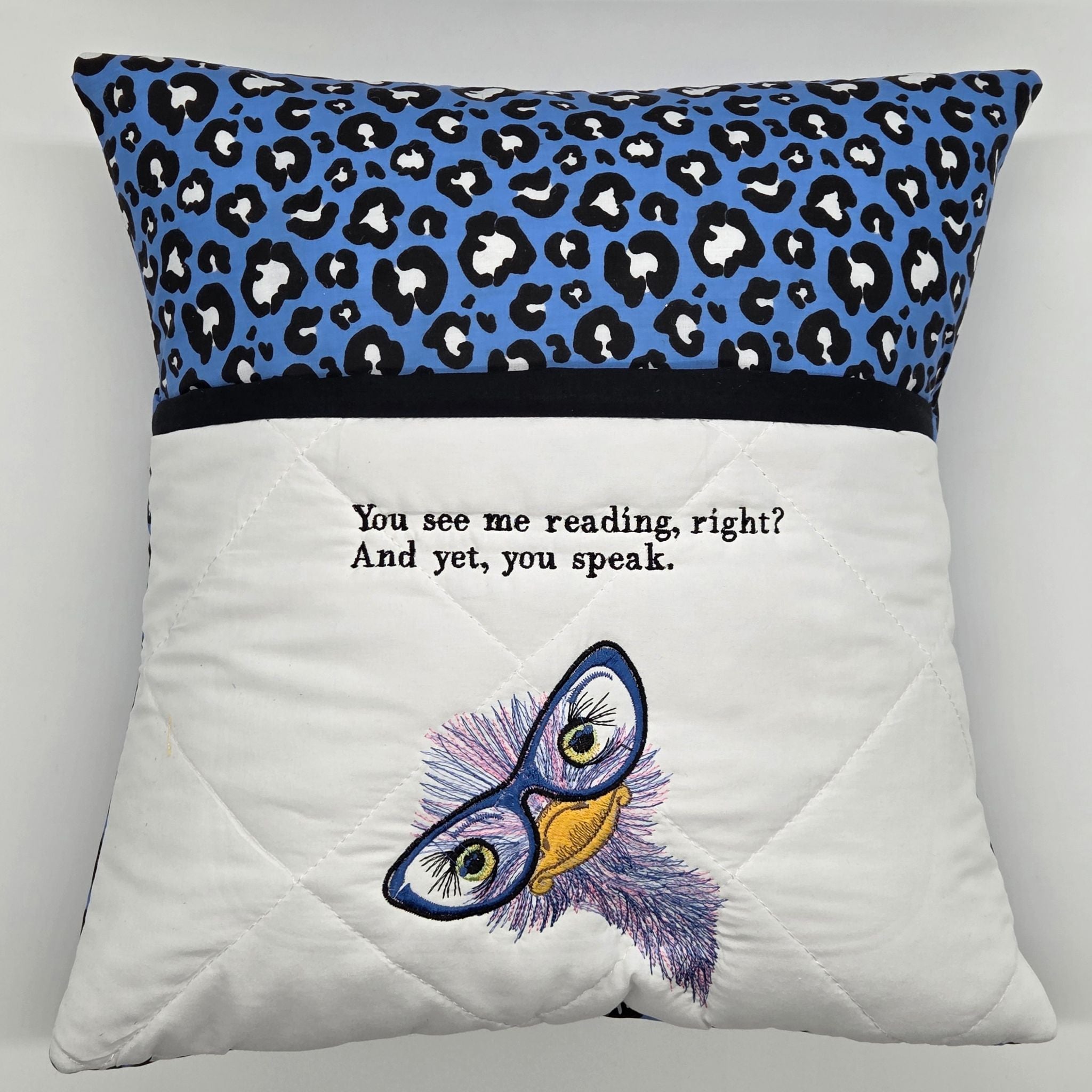 Reading Cushion - You See Me Reading And Yet You Speak III