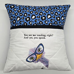 Reading Cushion - You See Me Reading And Yet You Speak III