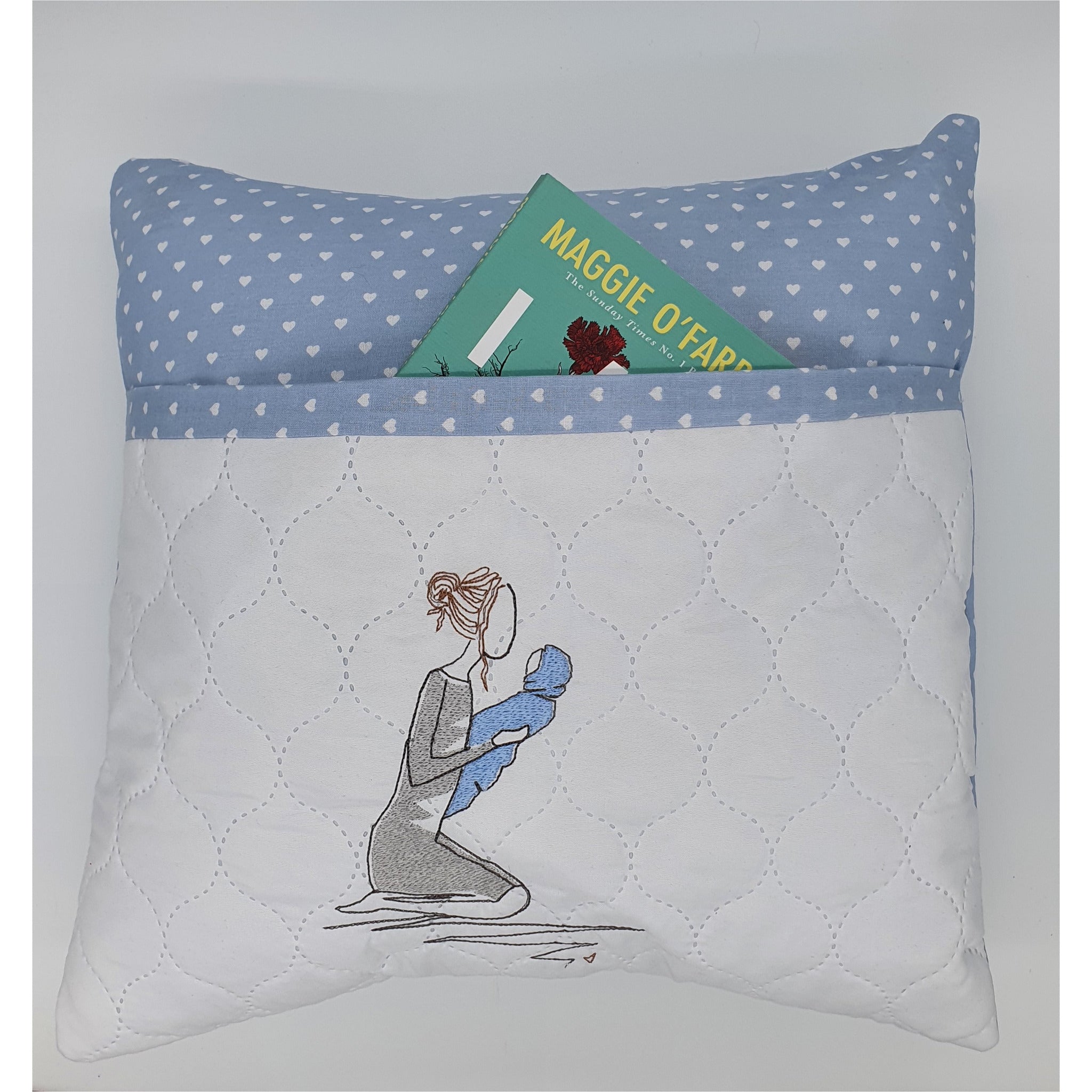 Reading Cushion - Mother Newborn Blue