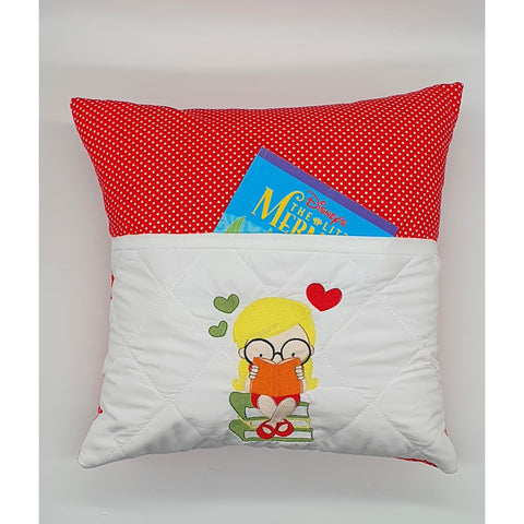 Reading Cushion - Little Girl Reading