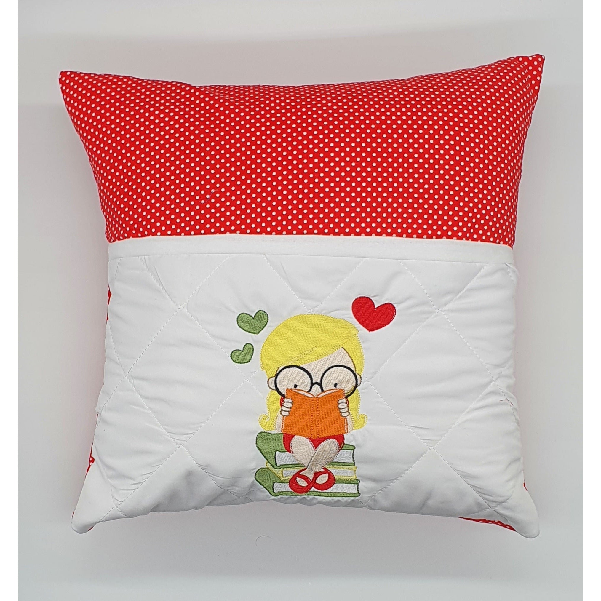 Reading Cushion - Little Girl Reading