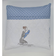 Reading Cushion - Mother Newborn Blue