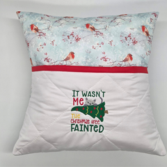 Book Cushion - Christmas Tree Cat