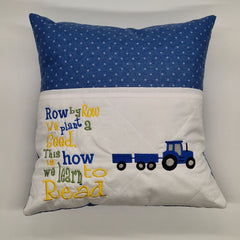 Reading Cushion - Tractors and Farming II
