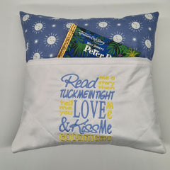 Reading Cushion - Read Me A Story Blue