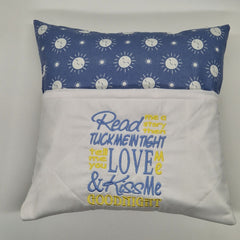 Reading Cushion - Read Me A Story Blue