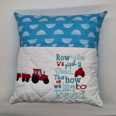 Reading Cushion - Tractors and Farming