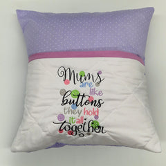 Reading Cushion - Mums Are Like Buttons