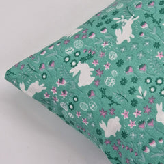 Reading Cushion - Rabbit With Tree In Green