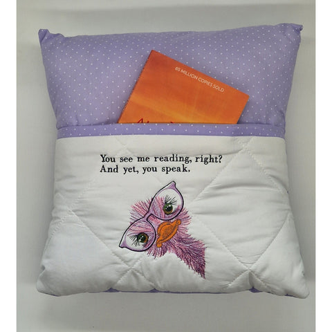 Reading Cushion - You See Me Reading And Yet You Speak III