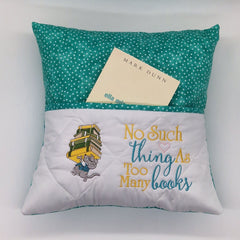 Reading Cushion - Too Many Books III