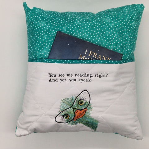 Reading Cushion - You See Me Reading And Yet You Speak IV