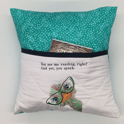 Reading Cushion - You See Me Reading And Yet You Speak IV