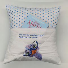 Reading Cushion - You See Me Reading And Yet You Speak III