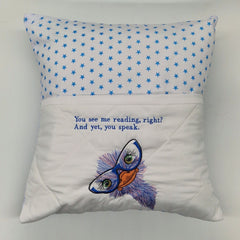 Reading Cushion - You See Me Reading And Yet You Speak III