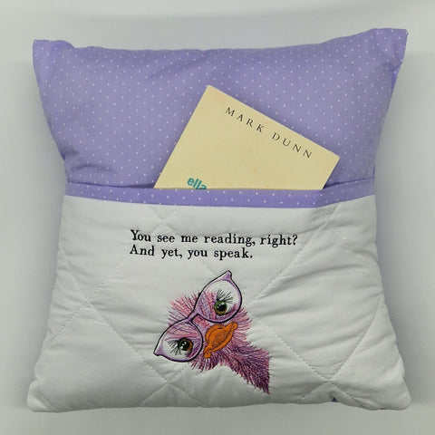 Reading Cushion - You See Me Reading And Yet You Speak IV