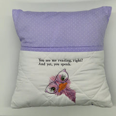 Reading Cushion - You See Me Reading And Yet You Speak IV