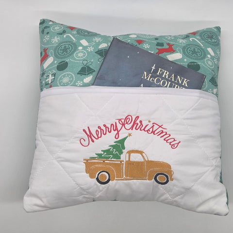 Reading Cushion - Merry Christmas Truck and Tree II