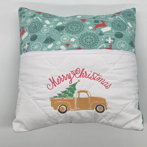 Reading Cushion - Merry Christmas Truck and Tree II