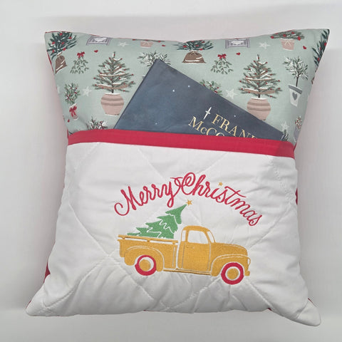 Reading Cushion - Merry Christmas Truck and Tree