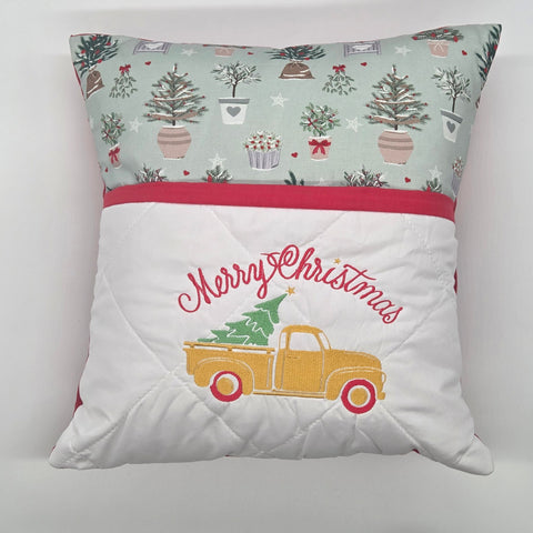 Reading Cushion - Merry Christmas Truck and Tree