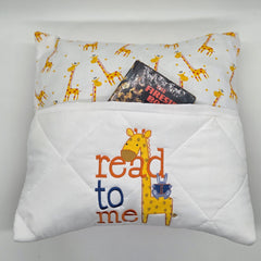 Book Cushion - Read To Me With Giraffe II