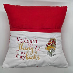 Reading Cushion - Too Many Books III