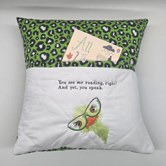 Reading Cushion - You See Me Reading And Yet You Speak IV