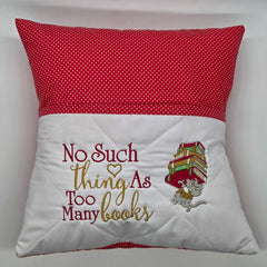Reading Cushion - Too Many Books III