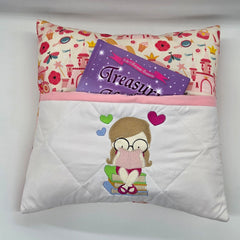 Reading Cushion - Little Girl Reading