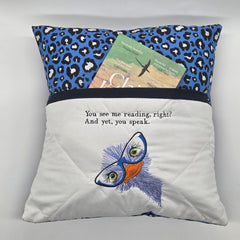 Reading Cushion - You See Me Reading And Yet You Speak III
