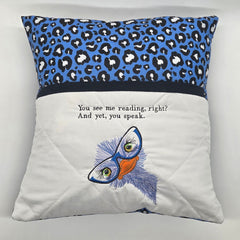 Reading Cushion - You See Me Reading And Yet You Speak III