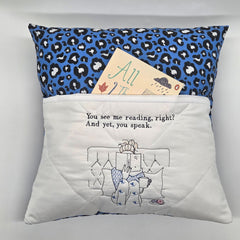 Reading Cushion - You See Me Reading And Yet You Speak II