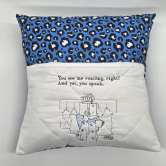 Reading Cushion - You See Me Reading And Yet You Speak II