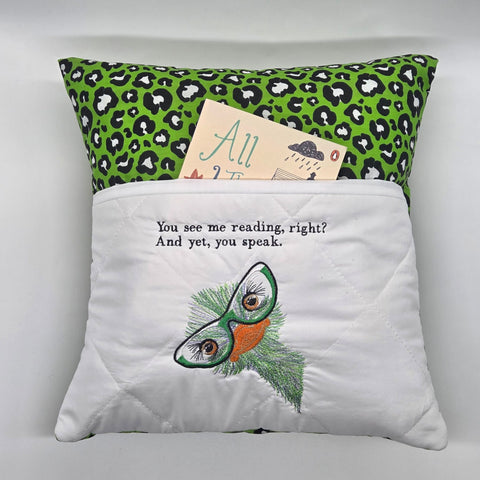 Reading Cushion - You See Me Reading And Yet You Speak IV