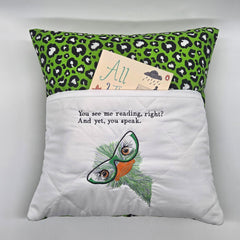 Reading Cushion - You See Me Reading And Yet You Speak IV