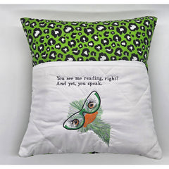 Reading Cushion - You See Me Reading And Yet You Speak IV