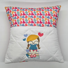 Reading Cushion - Little Girl Reading II
