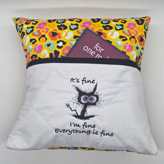 Reading Cushion - Everything's Fine