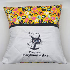 Reading Cushion - Everything's Fine