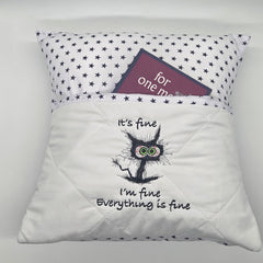 Reading Cushion - Everything's Fine II
