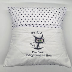 Reading Cushion - Everything's Fine II