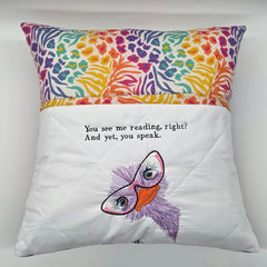 Reading Cushion - You See Me Reading And Yet You Speak III